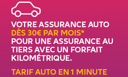 Votre assurance auto dès 30 euro par mois