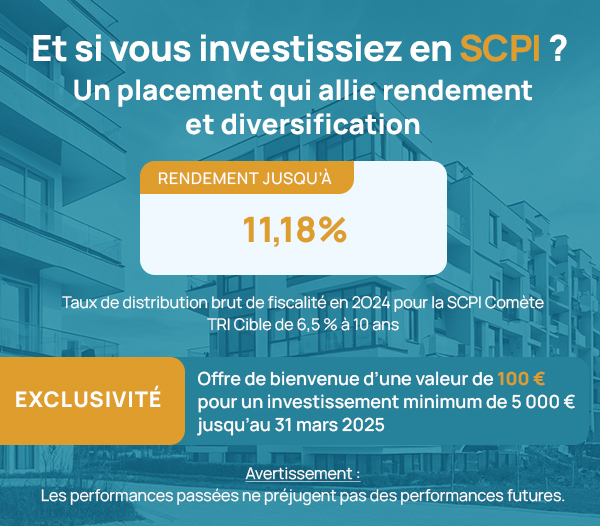 Et si vos investissiez en SCPI - 100 euros offerts