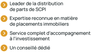 leader de la distribution de parts SCPI
